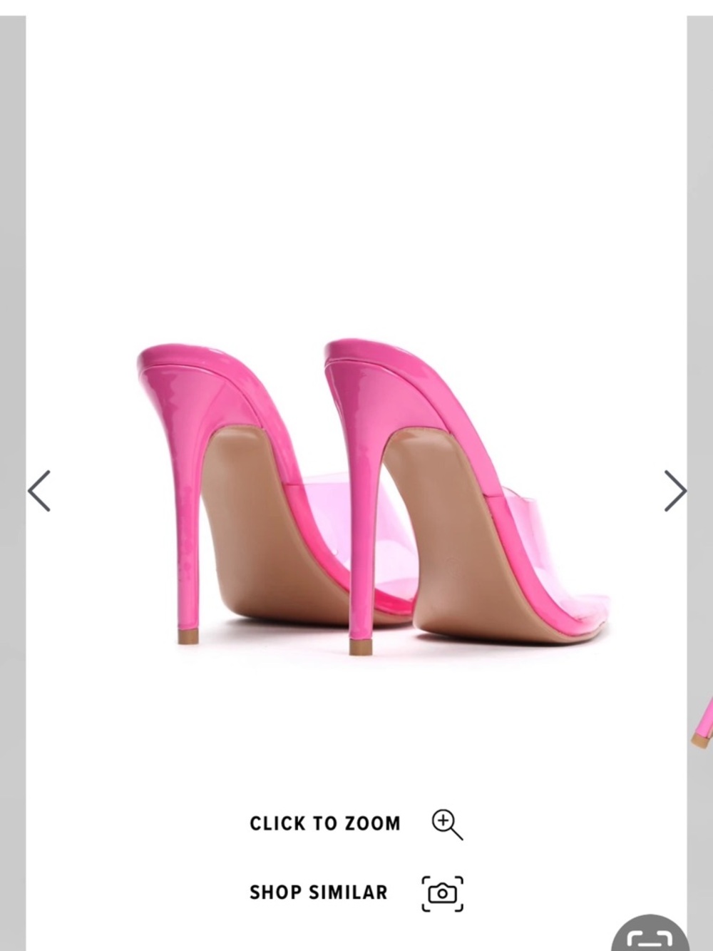 Fashion Nova Vibrant Pink Heels - Picture 5 of 5